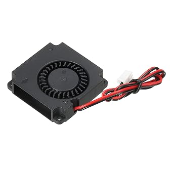 sourcing map DC Brushless Cooling Blower Fan Cooler 4010 40x40x10mm Turbine Turbo Dual Ball Bearing Centrifugal Flow Blower DC12V 2 Pin for 3D Printer