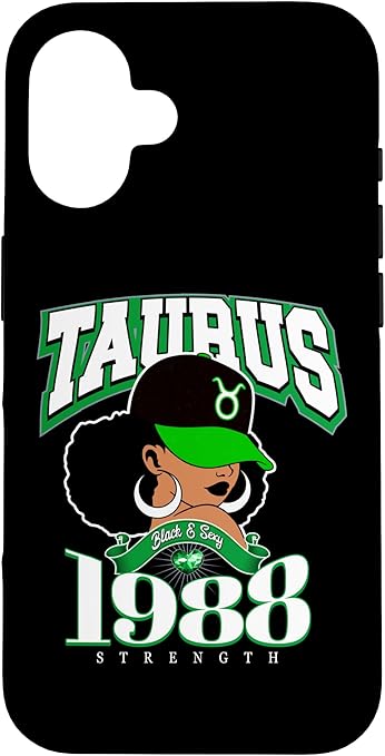 Taurus 1988 Melanin Goddess Astrology Clothing Case for iPhone 16