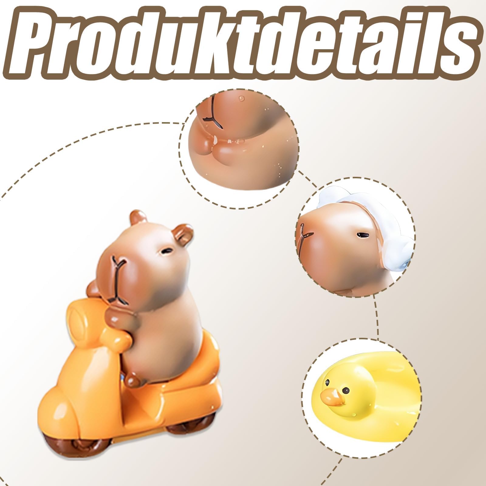 Capybara zestaw 13 figurek Capybara na urodziny, do dekoracji tortu, Capybara, słodki zestaw zabawek Kapibara, do ogrodu wróżek, dekoracja domu, Capybara, miniaturki domku dla lalek, mini twarda