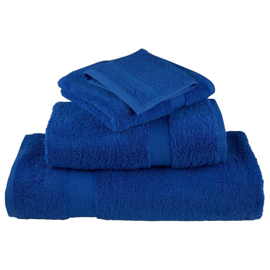 Solund, set di asciugamani di alta qualità, 12 pezzi, 600 g/m², in 100% cotone, include guanto da bagno, asciugamano per ospiti, asciugamano, asciugamano da doccia, assorbente, lavabile in