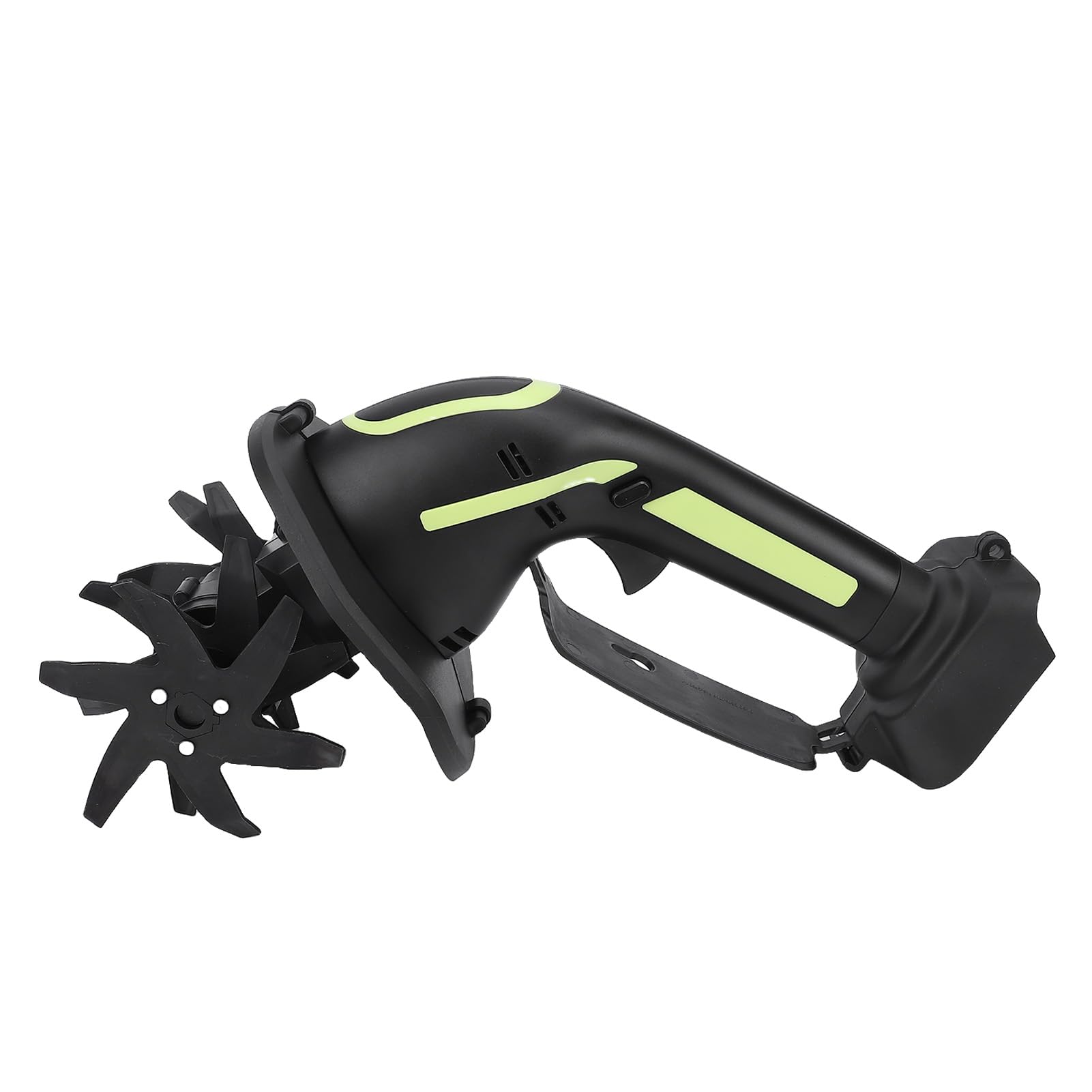 Pissente Motoazada de Jardín Mini Cultivador Inalámbrico ABS Acero Al Manganeso 235 RPM 4 Pulgadas de Ancho 4 Pulgadas de Profundidad Hoja de 24 Dientes para Aflojar el Suelo Desmalezar en Camas de