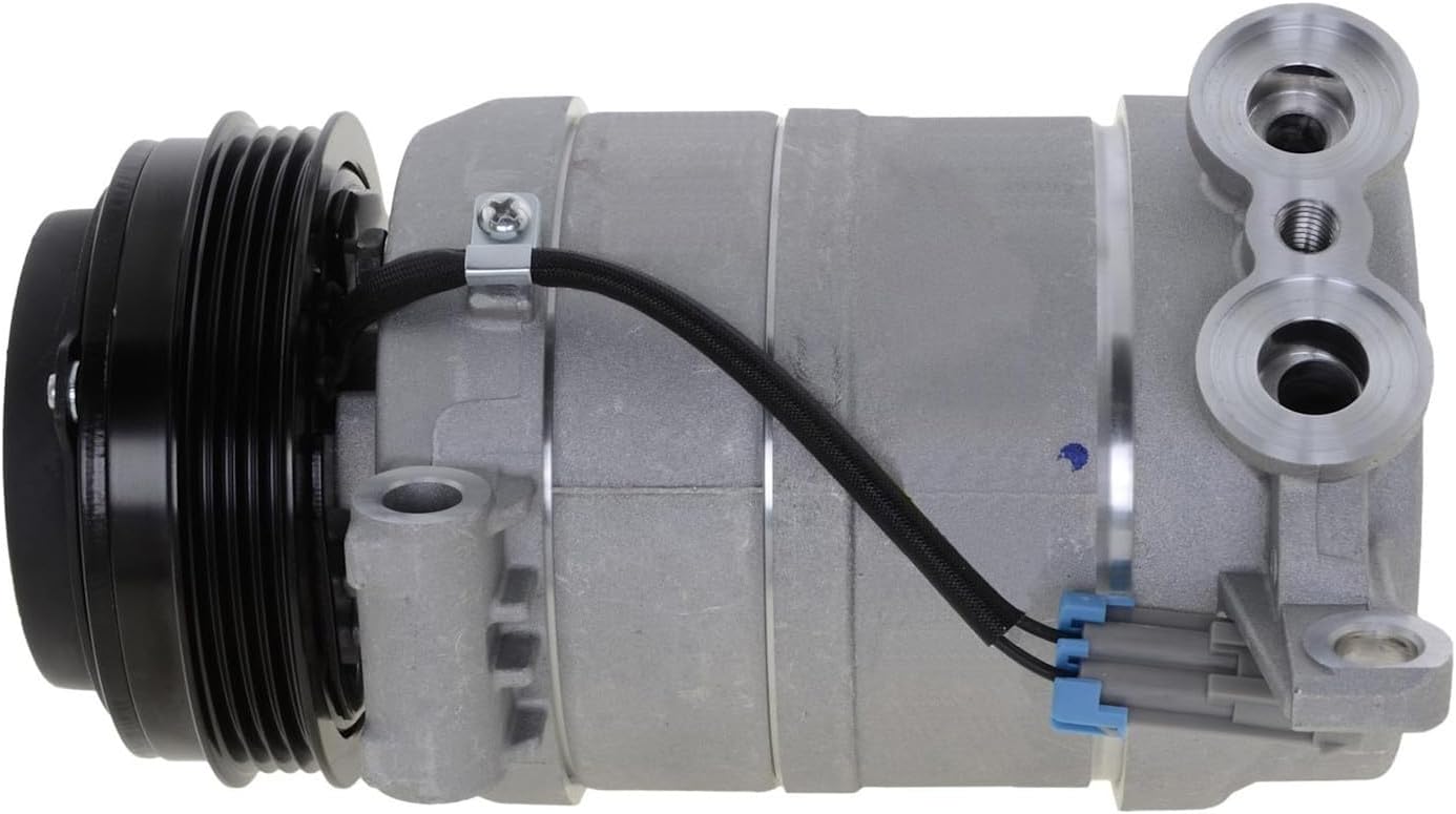 Replacement A/C Compressor Kit Compatible with GMC Sierra 2500 V8 (HU6) 1-Bolt Hose Mount