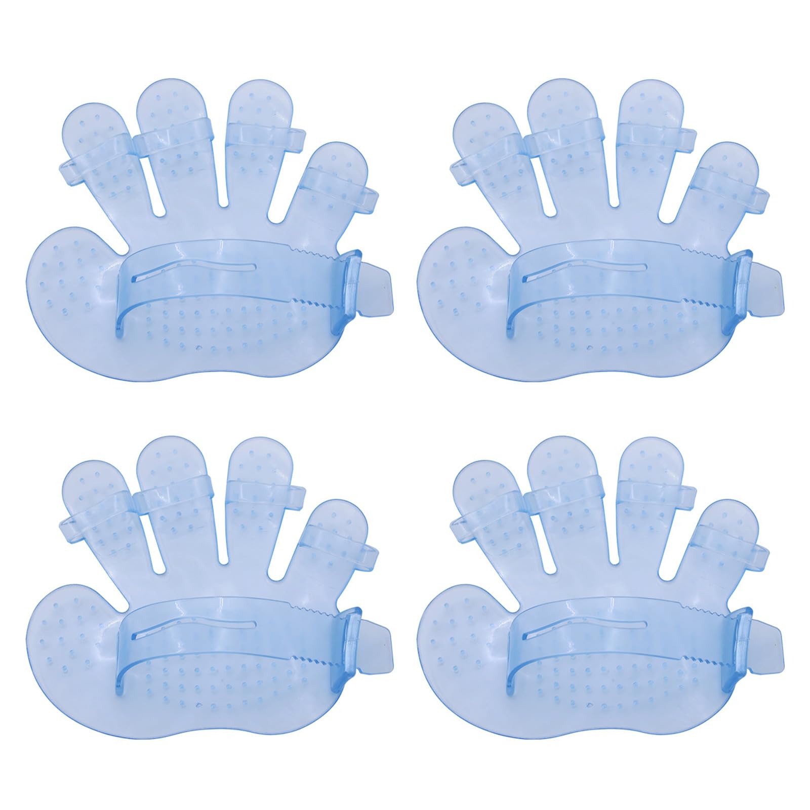 YUXITA 4pcs Pet Grooming Gloves Five Finger Palms Washing Gloves Pet Hair Removers Gloves for Easy Bathing