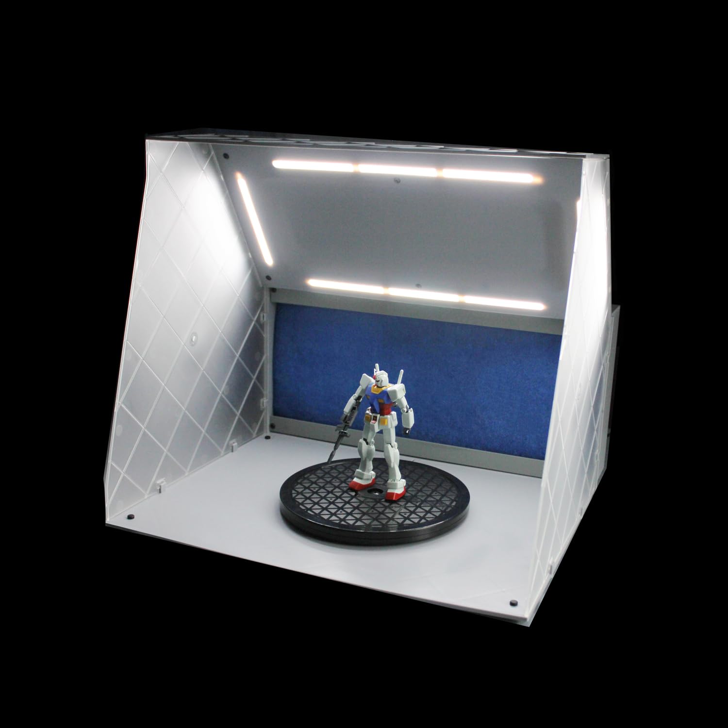 ABEST Cabina de pulverización para aerógrafo, cabina de pintura con ventilador ajustable de 5,1 m³/min y luz LED, manguera de extensión de salida de aire de 5 pies, filtro de 2 capas para pintar todo