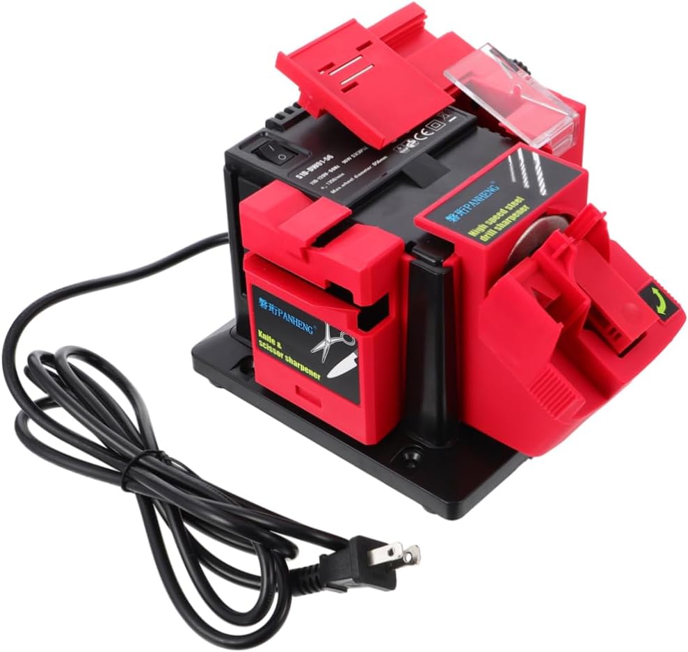 Electric Sharpener Multi-function Japanese Blade Sharpener for Chainsaw Clipper Random Color