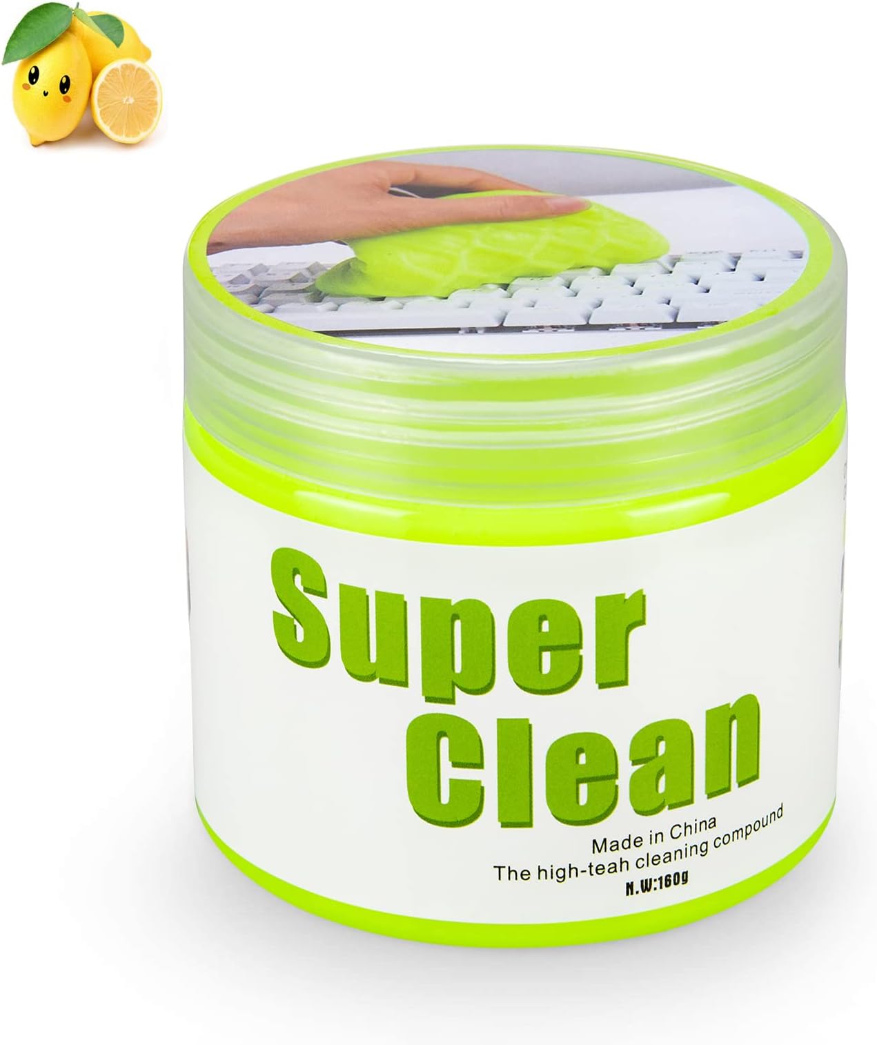 Patrick's Day Green Cleaning Gel Universal Car Interior Detailer Gel Cleaner 160g for PC Laptop Keyboards, Crumbs,Cameras, Printers,Car Vents…