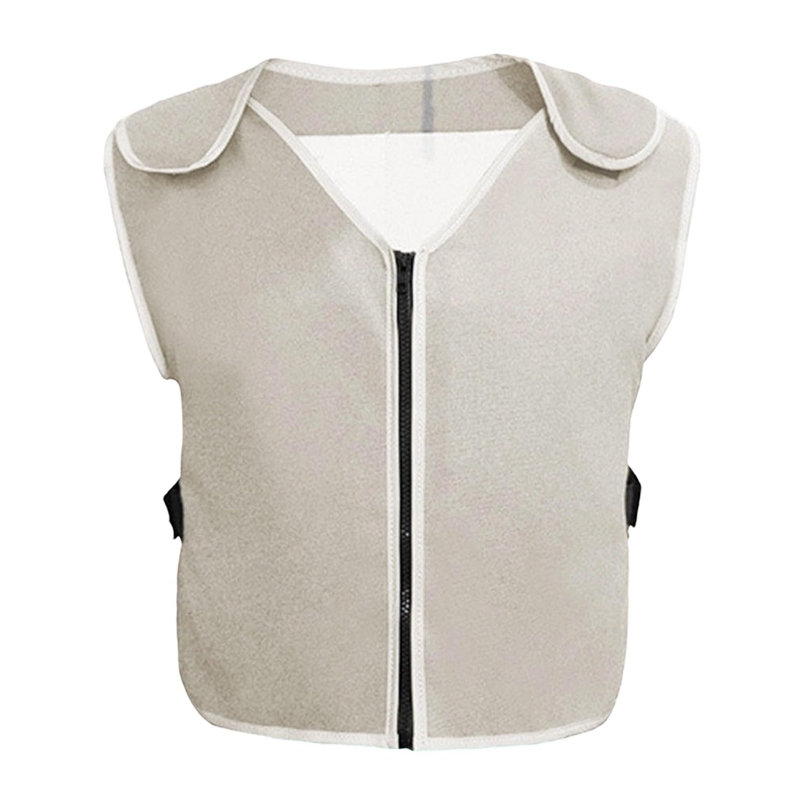 Veste Rafraichissant Homme Léger Et Respirant Tee Shirt Avec 8 Paquets Glace Amovible Gilets De Course À Pied Sport Trail Moto Vélo T Shirt D'extérieur Pêche Randonnée Gilets Hydratation Running