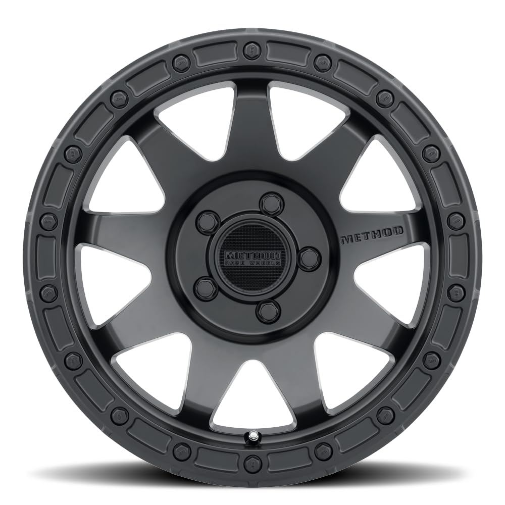 Method Race Wheels 317 Black Wheel with Matte (17 x 8.5 inches /5 x 5 mm, 0 mm Offset)