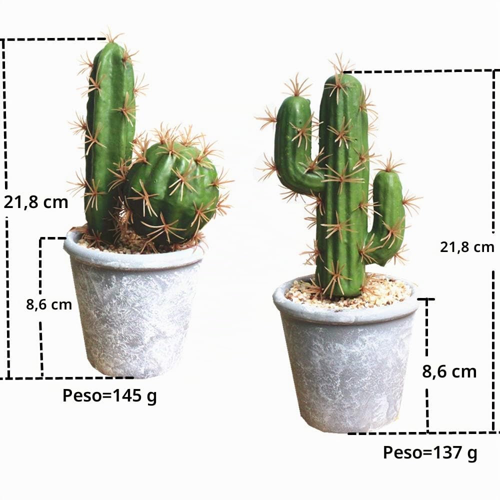 Piante succulente artificiali Cactus finto Piante grasse finte decorative in vaso Cactus finto Cactus con vasi Cactus finto artificiale Per decorazioni per la casa Decorazioni per ufficio