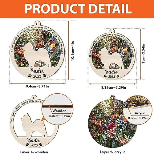 Miniatura 2 de Chow Chow - Regalos conmemorativos personalizados para perros, nombre de perro personalizado, adorno de pérdida de perro, regalo para amantes