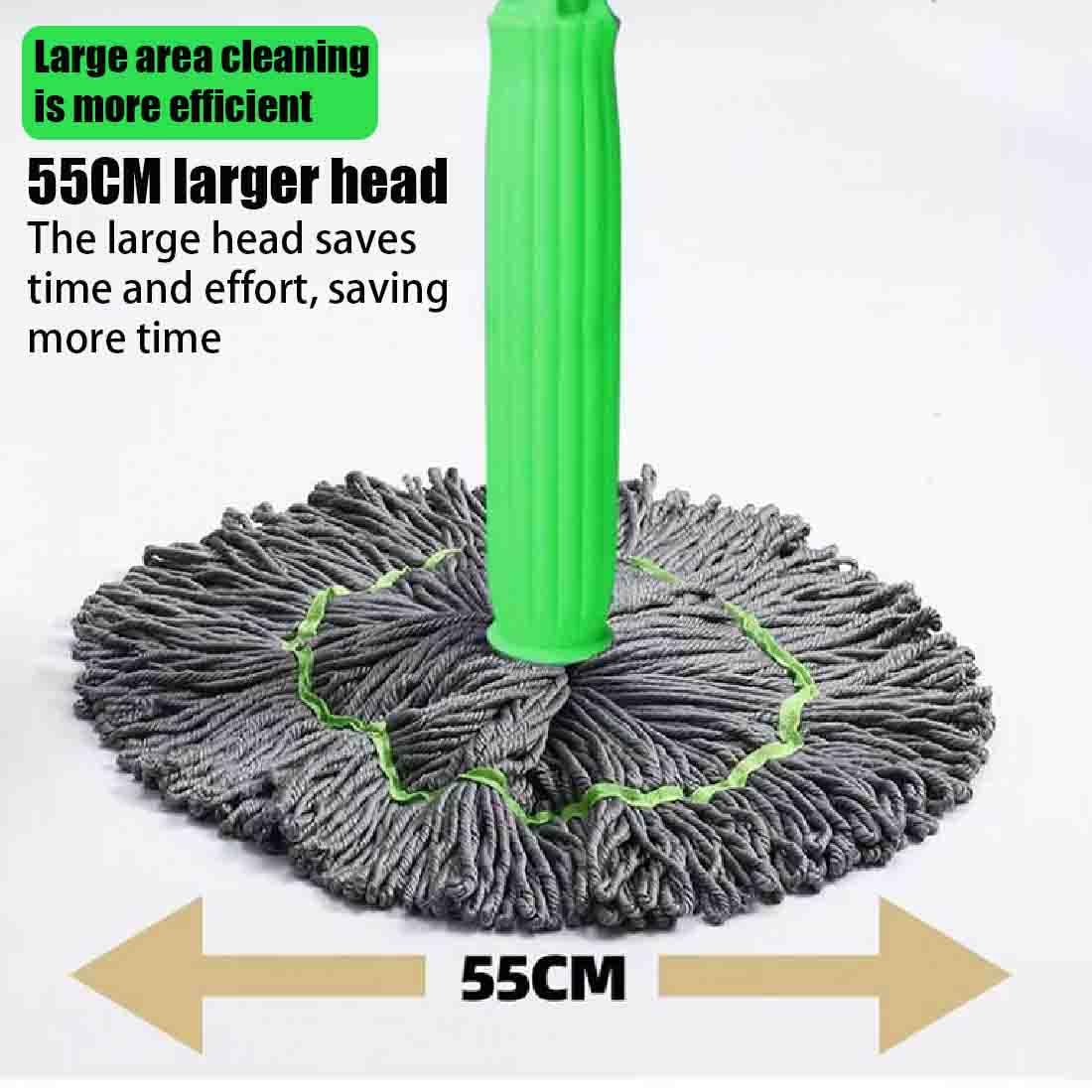 Shxupjn Vadrouille Déshydratée 2 En 1 – Balai Microfibre Long Manche Rotatif 360°, Nettoyage Sol Sans Effort Pour Maison, Salle De Bain, Toilettes