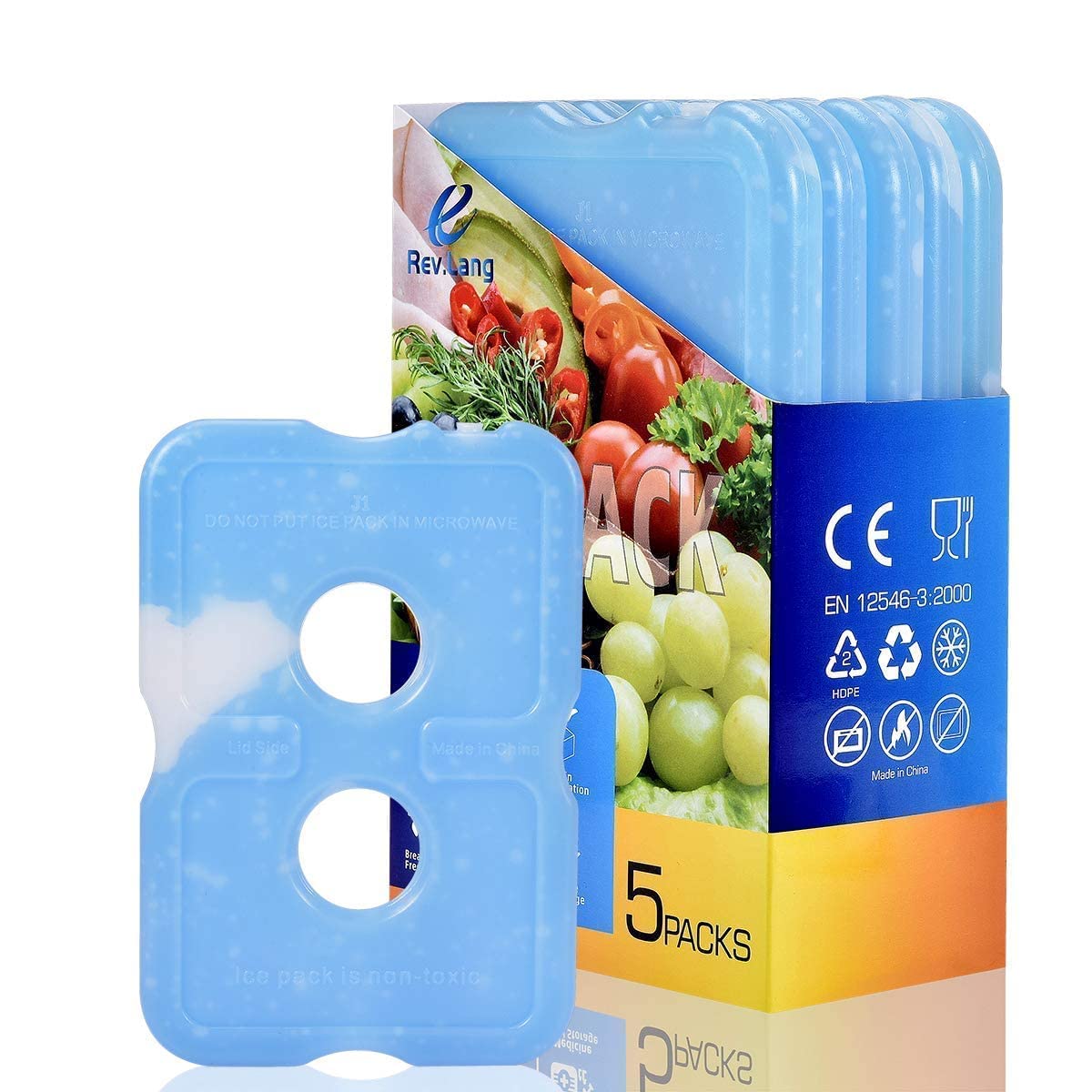 Cold Ice Pack Brick Reusable Long Lasting Cool Slim Thin Freezer Pack