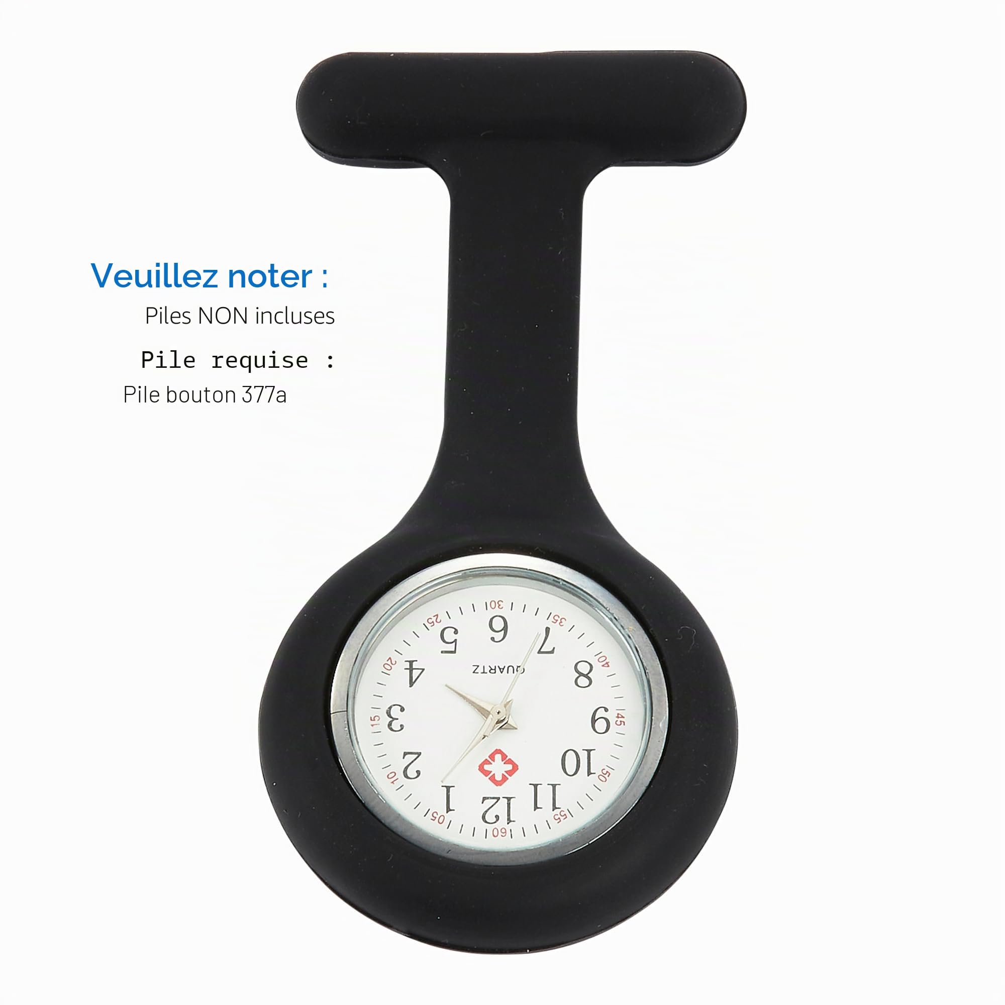 Kit stéthoscope pour infirmière avec montre gousset, lampe de poche, étui rigide, stylo et bloc-notes A6