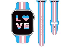 Vibrant and Eye-Catching Transgender Pride Apple Watch Band