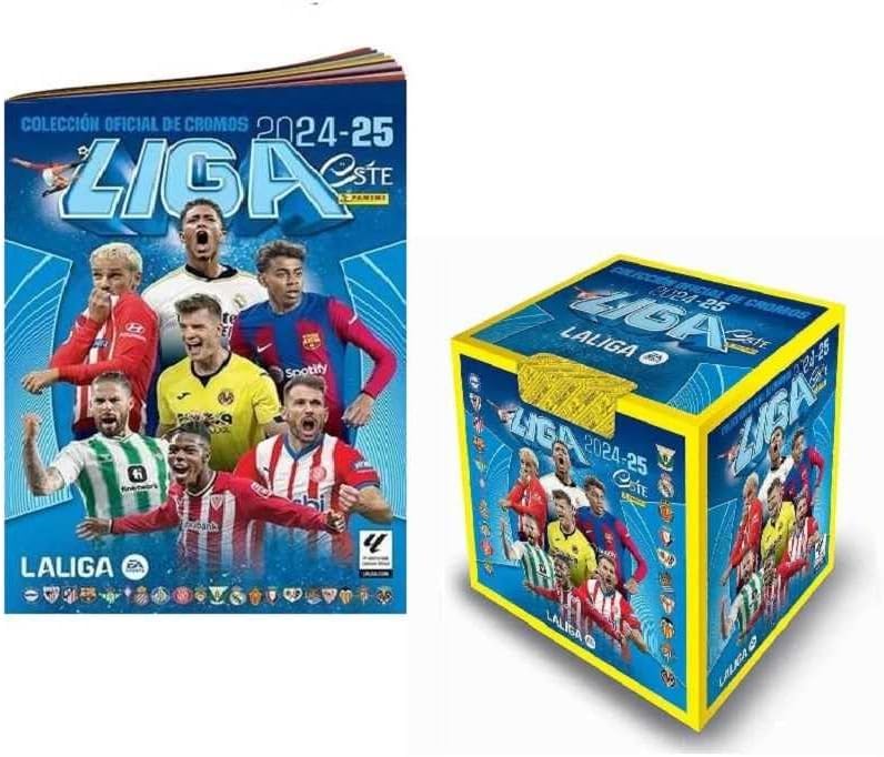Caja 50 Paquetes Cromos La Liga Este 2024-25 + Album de Regalo + 2 Sobres