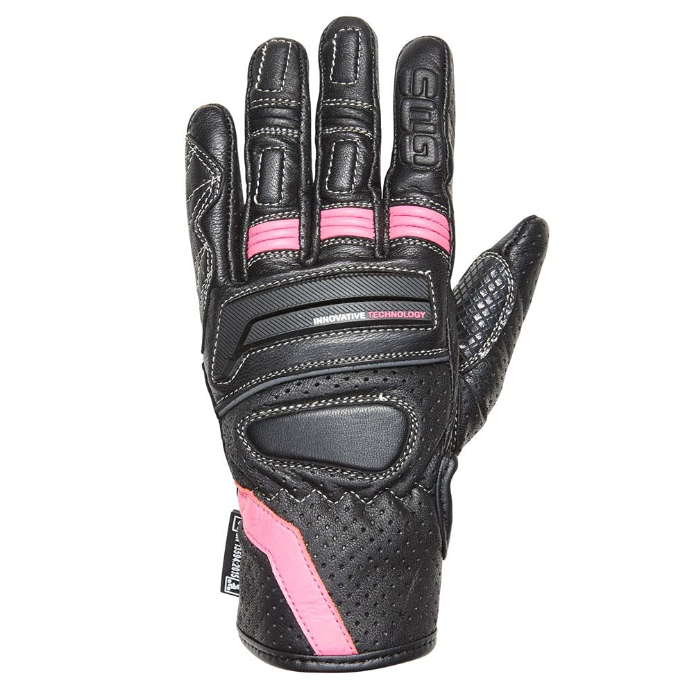 GERMAS GMS Navigator Damen Motorradhandschuhe, schwarz, L Auto & Motorrad