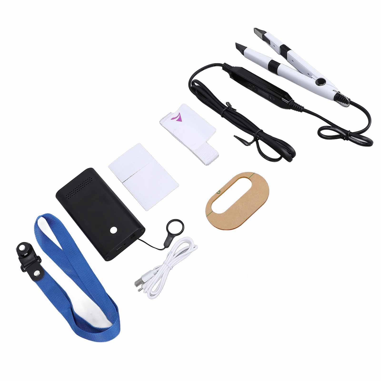 Kit Macchina per Extension Capelli Luce UV, Estensione Capelli Portatile a Polimerizzazione Rapida 15W Colla UV Estensione Parrucca V Light Lampada UV LED, per Parrucchiere
