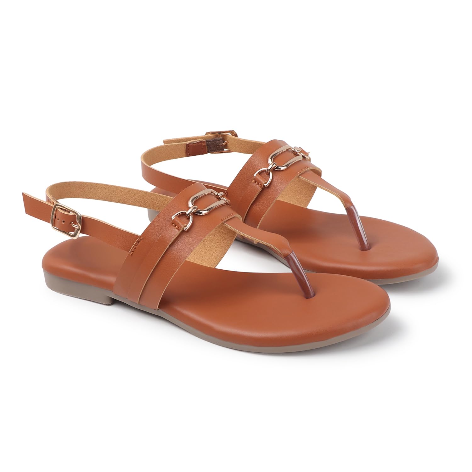 Women Thong Style T-Strap Slip-on Flat Sandals With Open-Toe and Adjustable Back Strap-image-23