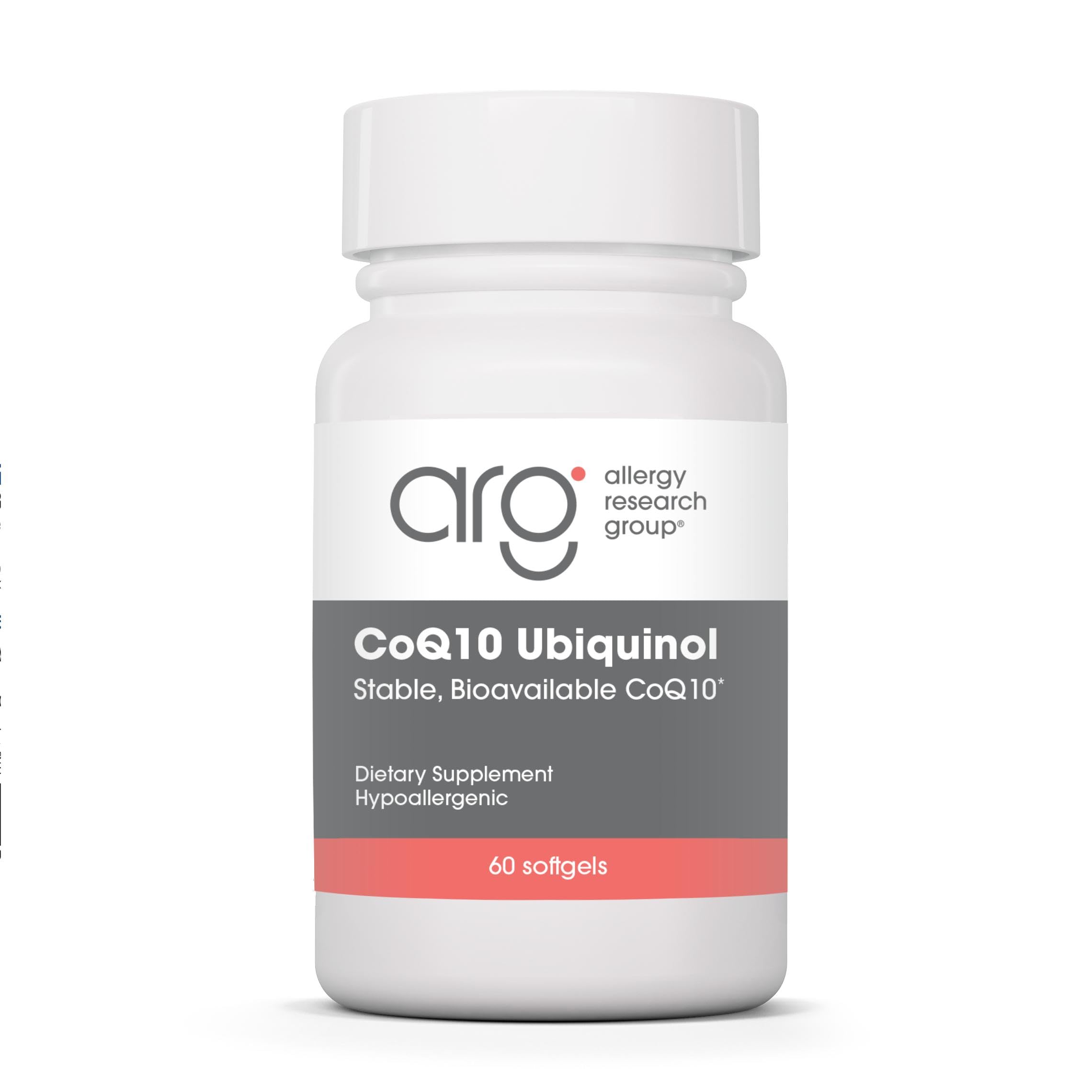Allergy Research Group ARG CoQ10 Ubiquinol 100 mg, 60 Vegetarian Capsules