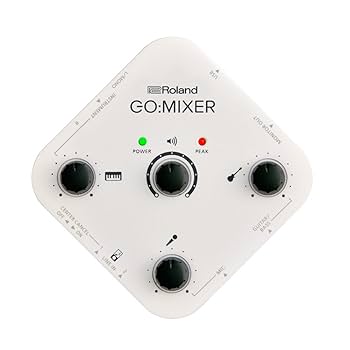 Roland GO:MIXER ホワイト ケーブル、配信用機材複数同梱　美品 Roland GO:MIXER ホワイト ケーブル、配信用機材複数同梱 美品