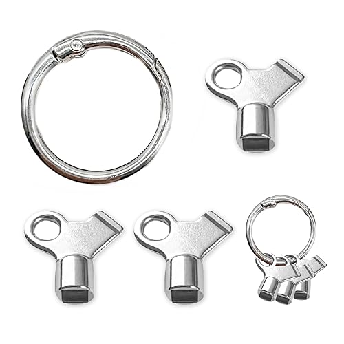 BRBASAP 3 Packs Radiator Key with 1 Rings Bleeder Keys