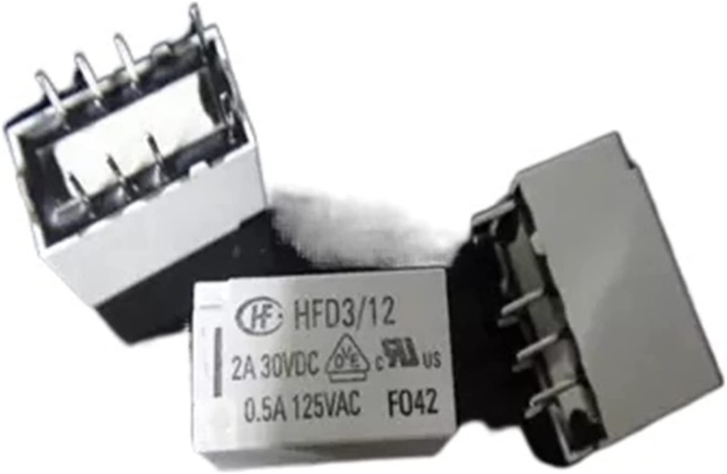AQHYEBNSR Relay 10pcs HFD3/12 HFD3-12 HFD3-12V 8PIN 0.5A 125VAC