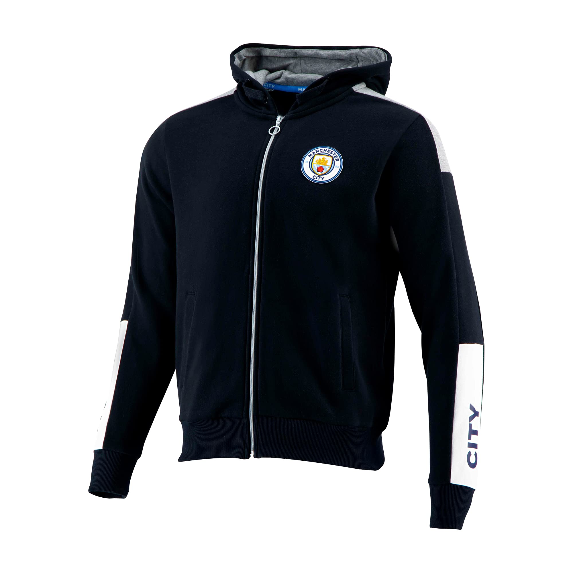 Manchester City Mens Panelled Hoody