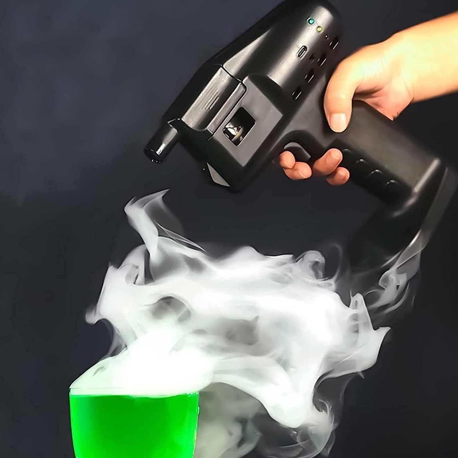 Zestaw z elektrycznym pistoletem do robienia baniek mydlanych,zestaw do wędzenia koktajli,infuzor do dymu, elektryczna wędzarnia,do wzbogacania smaku potraw i napojów, prezent dla mężczyzny/męża