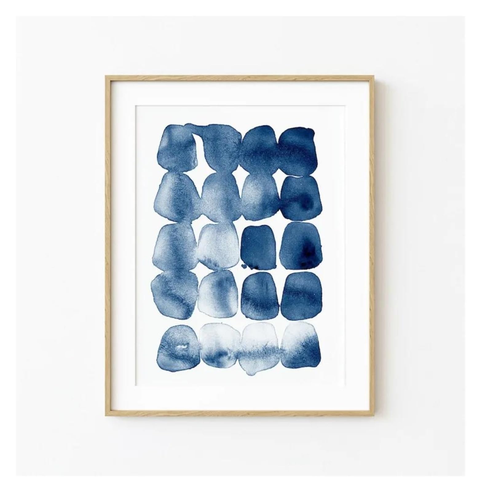 Impression sur toile XENITE peinture abstraite aquarelle moderne sans cadre 50x70cm