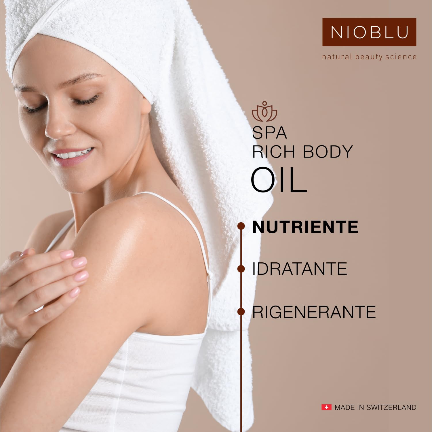 Set SPA: Scrub corpo 200 ml con sale delle Alpi e olio di mandorle + Olio corpo 200 ml con mandorle, macadamia, jojoba e avocado. Esfolia e nutre la pelle.