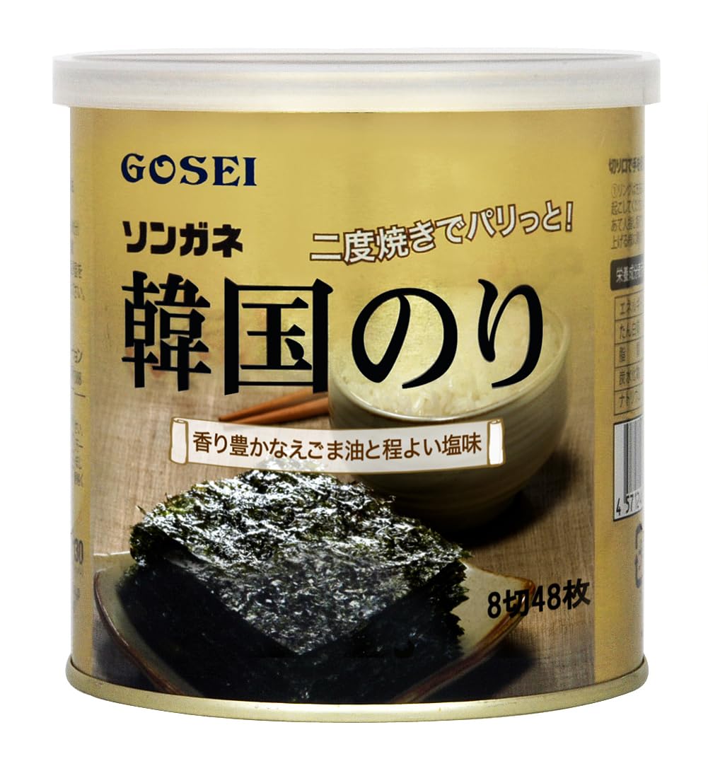 Amazon | 五星コーポレーション ソンガネ韓国のり(缶) 48枚 | Seidigu