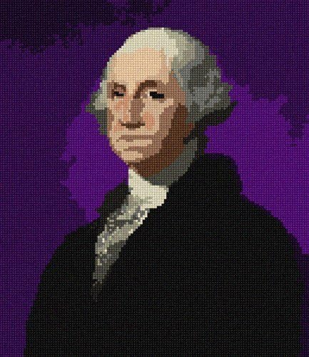 Pepita Needlepoint Canvas: George Washington, 10" x 12"