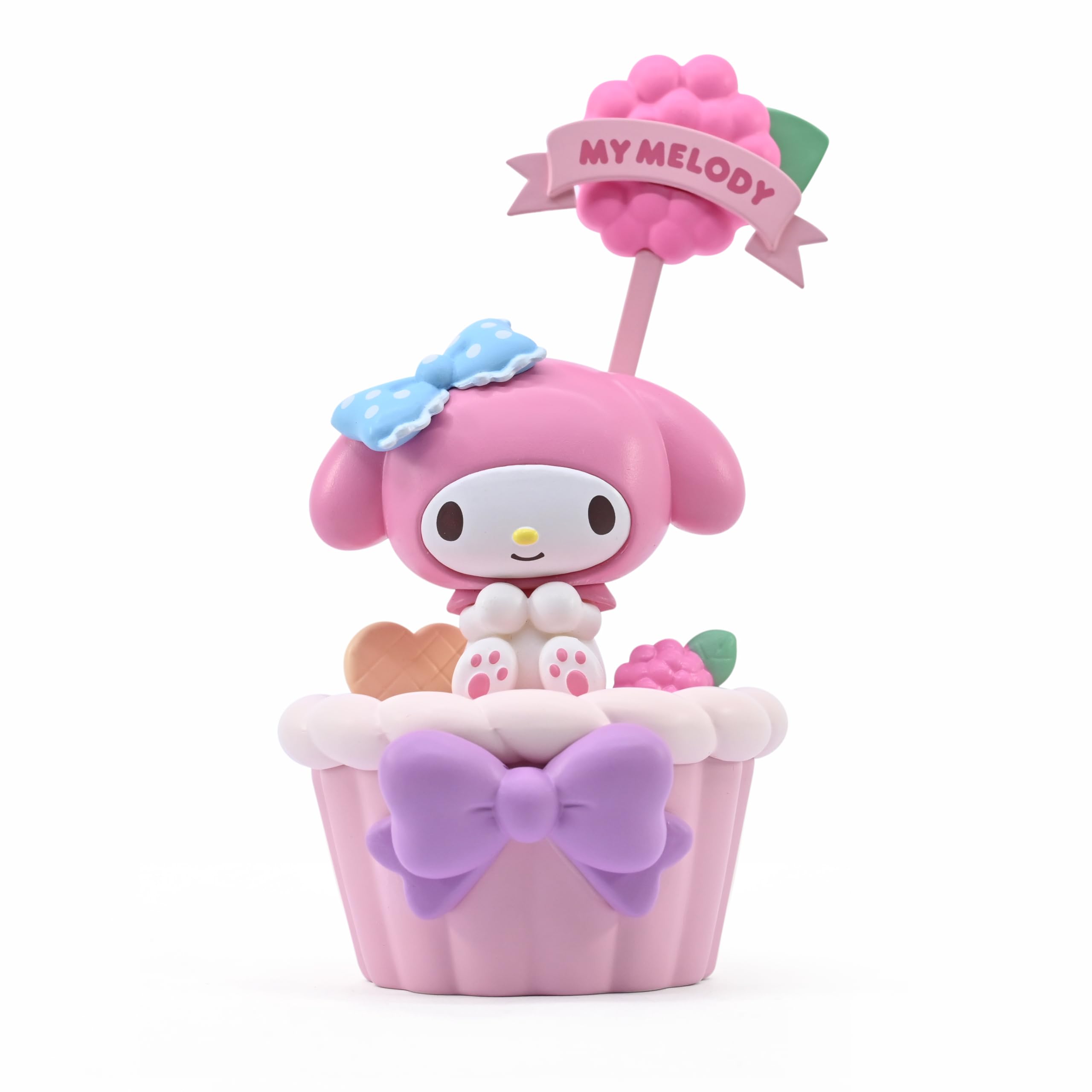 Hello Kitty Memo Stand Party Time My Melody Functional Accessory, Designed to Hold Notes/Reminders/Images, Desk or Workspace Display Toy, Party Themed Figures, For Fans All Ages
