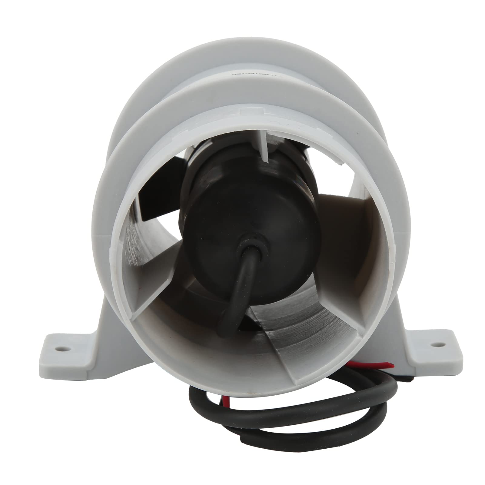Tissting 3 Pouces Inline Blower 12V 4a DC Marine Cale Air Blower Ventilation Ventilateur Haute Efficacité Stable Performance Plastique Inline Blower pour Yacht Boat RV
