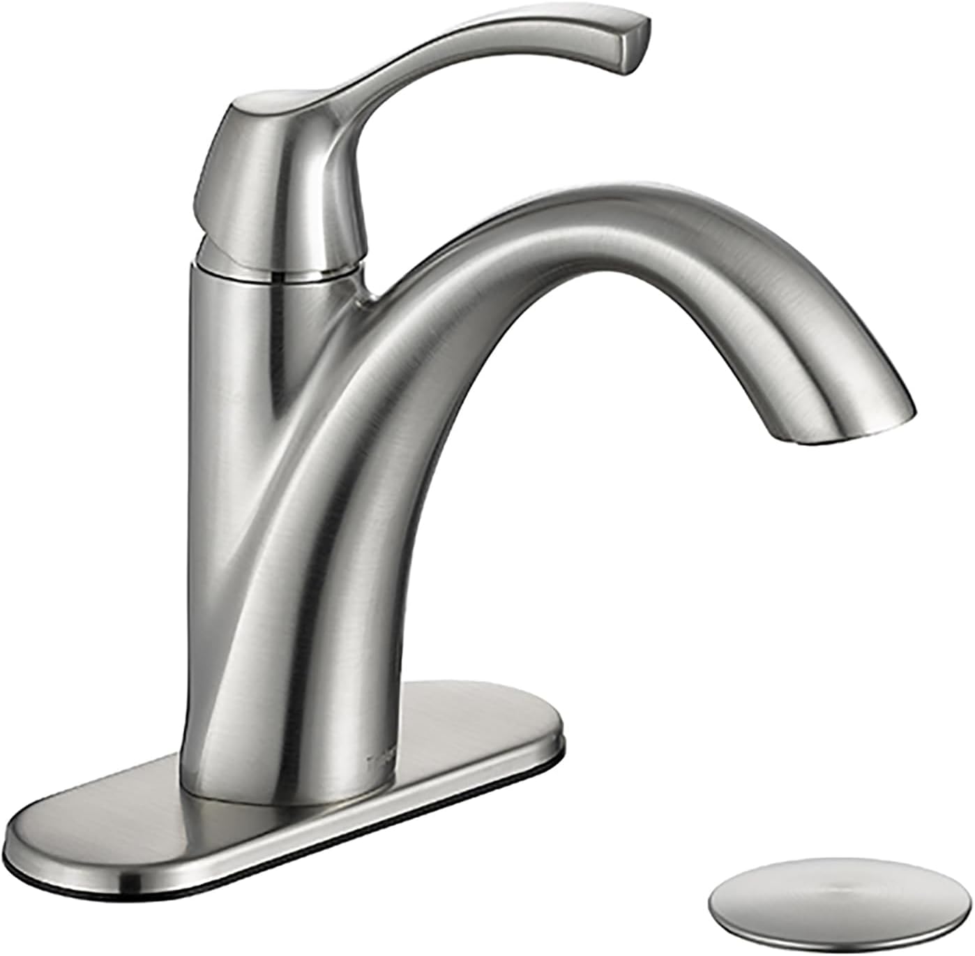 VALTERRA Phoenix S12651 Spout 4" Faucet Hi Arc 1 Handle Hybrid Brushed Nickel Single Lever