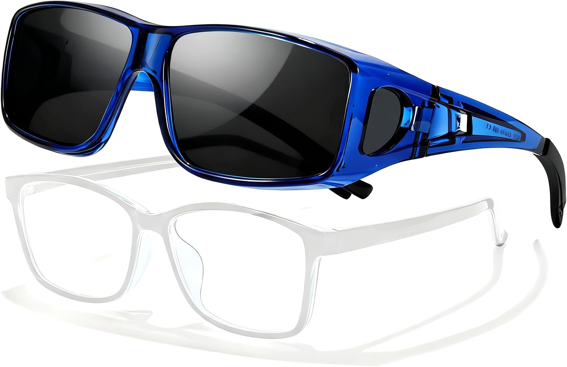 Over Glasses Sunglasses Wrap Around Polarized Sunglasses for Men Women Fit Over Prescription Glasses with UV Protection