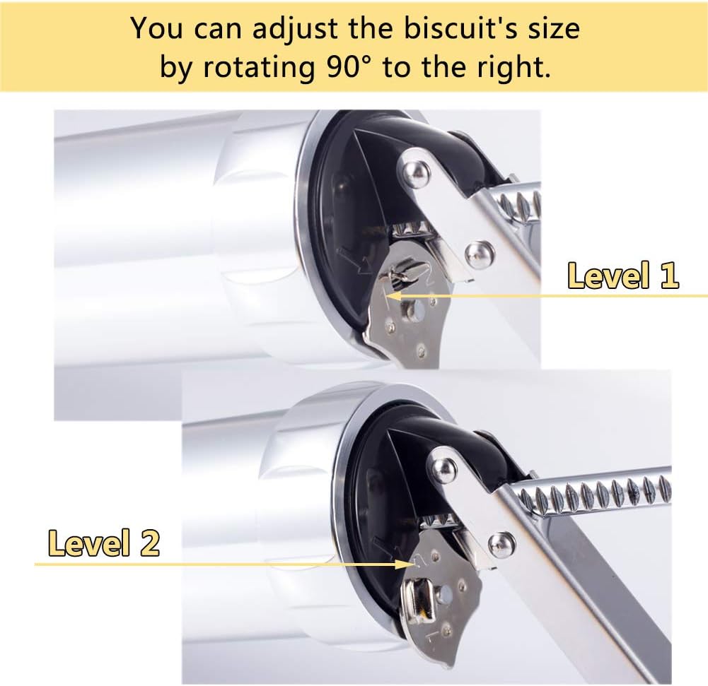 Der Rose Cookie Press Gun Kit for DIY Biscuit Maker and Decoration with 20 Stainless Steel Cookie discs and 4 nozzles, Silver