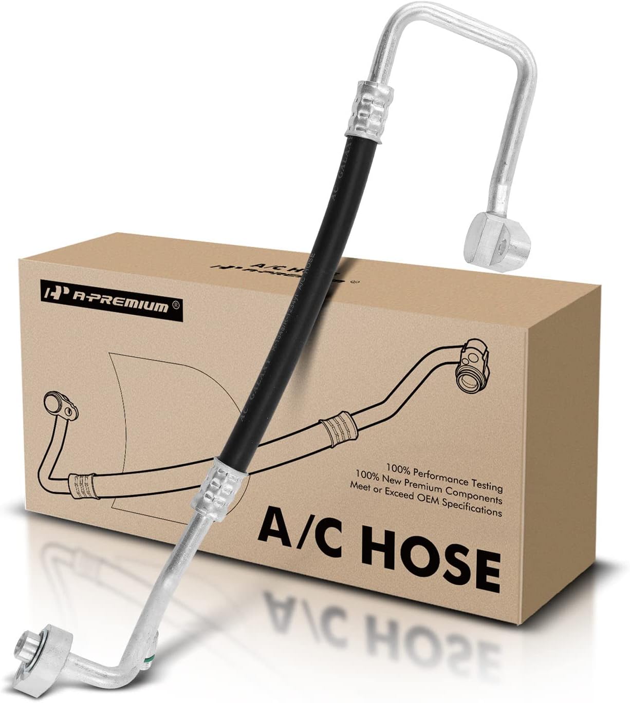 A-Premium A/C Discharge Line Hose Assembly Compatible with Jeep Compass, Patriot, 2012-2017, DOHC, Compressor to Condenser