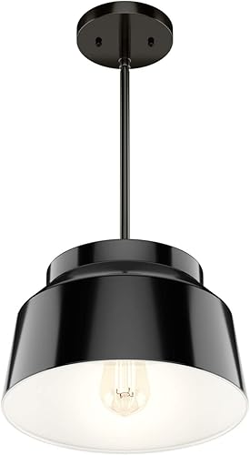 Miniatura 3 de Hunter Fan Company 19025 Cranbrook Lámpara colgante, acabado negro mate