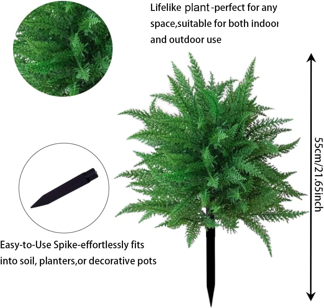 2pcs Artificial Plant with Ground Spike,Artificial Topiary Plant Bushes for Indoor Outdoor, UV Resistant Faux Cedar Ball Trees Fake Cypress Winter Christmas Decor for Porch,Entryway,Garden,Yard