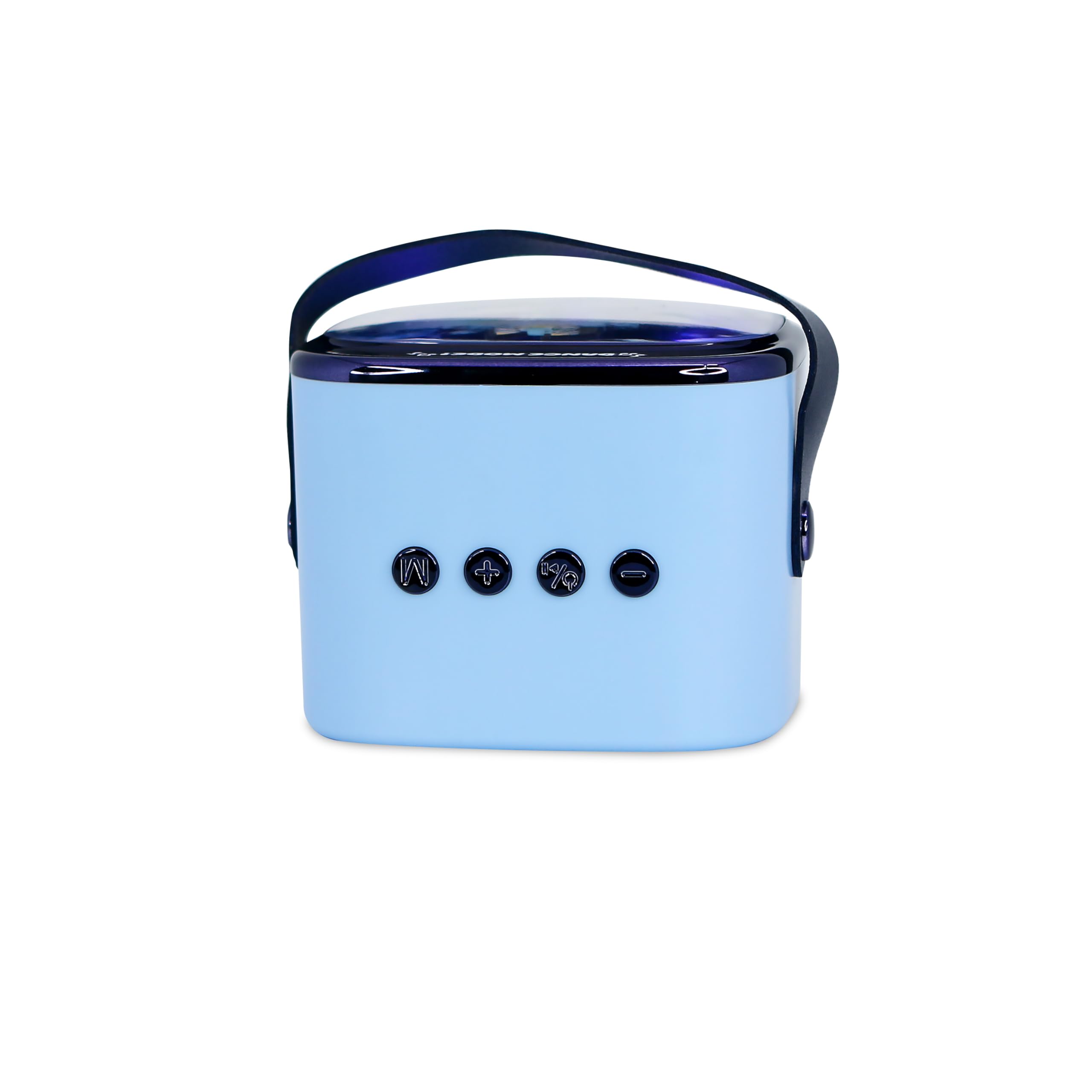 Bluey - Mini altoparlante per karaoke a LED, wireless, con microfono Bluetooth, colore blu, luci che cambiano colore