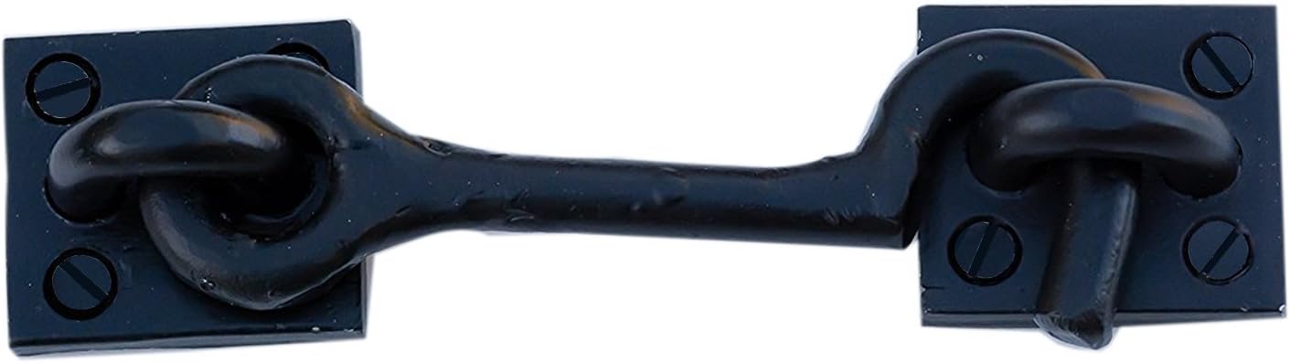 Solid Rustic Iron Door Latch Hook and Eye kit | Decorative Door Latch | This Door Latch Hardware can be Used as a Gate or Door Latch or a Wall-Mounted Door Stop Latch kit