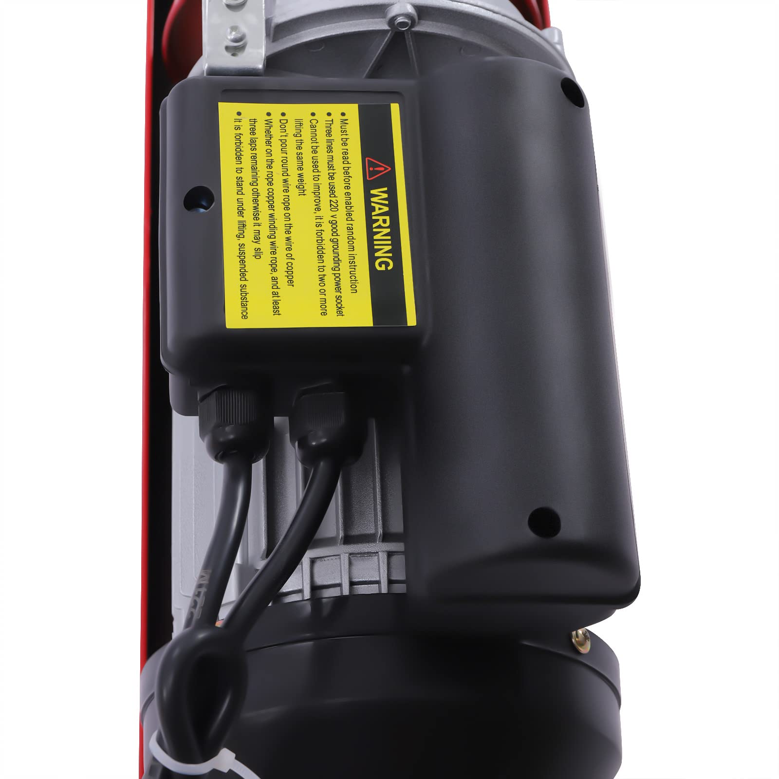 Elektrische Seilwinde 400kg bis 800kg, Hubhöhe 10m 1350–1450W Kupfermotor Flaschenzug Kran, Seilhebezug Seilzug, Elektrische Hebezeuge, Motorwinde mit Fernbedienung, Hubgeschwindigkeit 10m/min