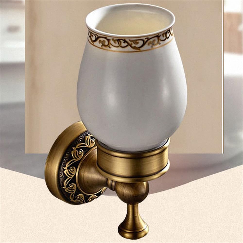 Porte-serviettes en laiton antique sculpté pour salle de bain rétro haut de gamme