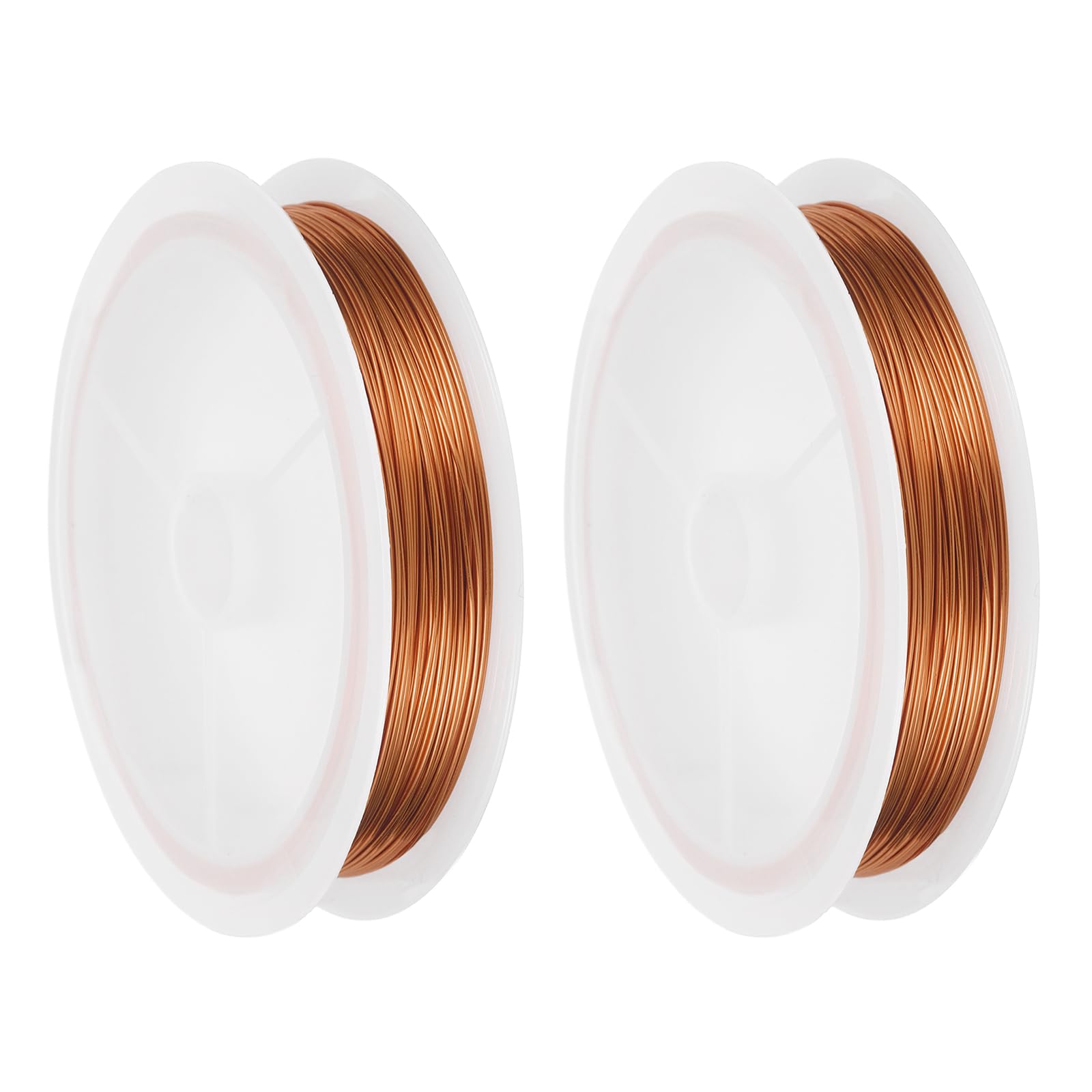 sourcing map 24 Gauge(0.5MM) Copper Wire for Jewelry Making Copper 18M