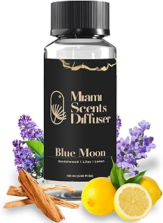 Blue Moon Scent Inspired by Shangri-La Hotel 4 Fl Oz - 120 ml Essential Oils Aroma for Home Office Diffuser Luxury Fragance Refill Aromatherapy Fresh Natural Blend of Lemon, Lilac and Sandalwood.