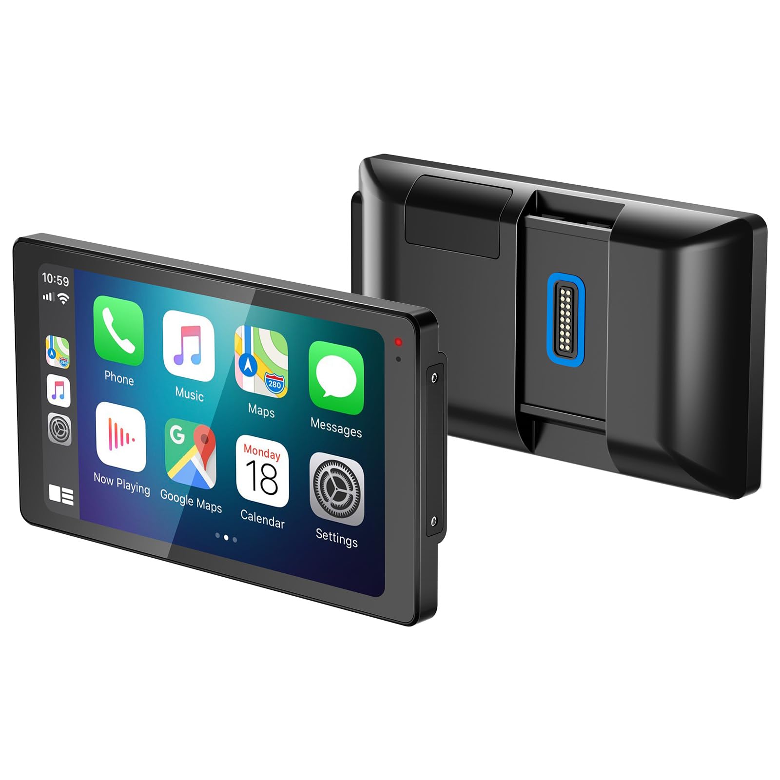 6.5 Inch Motorcycle CarPlay GPS Fit for BMW R1200GS/R1250GS/S1000XR, 1000 Nits Bright Waterproof HD Touch Screen Auto, iOS/Android Native Protocol Support, Plug&amp;Play Lossless Installation