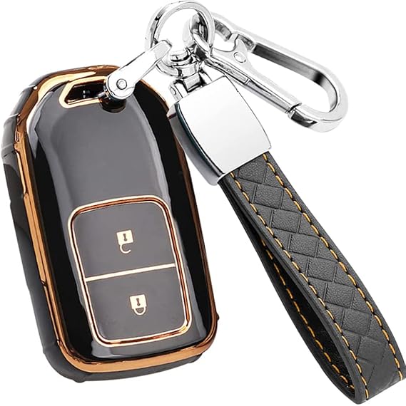 Amazon Co Jp Yorkneic スマートキーカバー キーケース ホンダ適用 新型フィット シャトル ヴェゼル ジェイド ステップワゴン スパーダ スマピタ ハード シビック Typer Cr Z 新型オデッセ等に適用 キラキラ 金色フチ おしゃれで たっぷり 全面カバー 傷防止 スマート