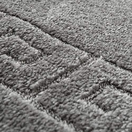 Modern Badkamervloerkleed Rand Badmat Anti-Slip Badmat In Grijs, Maat:60x100 cm - Image 4