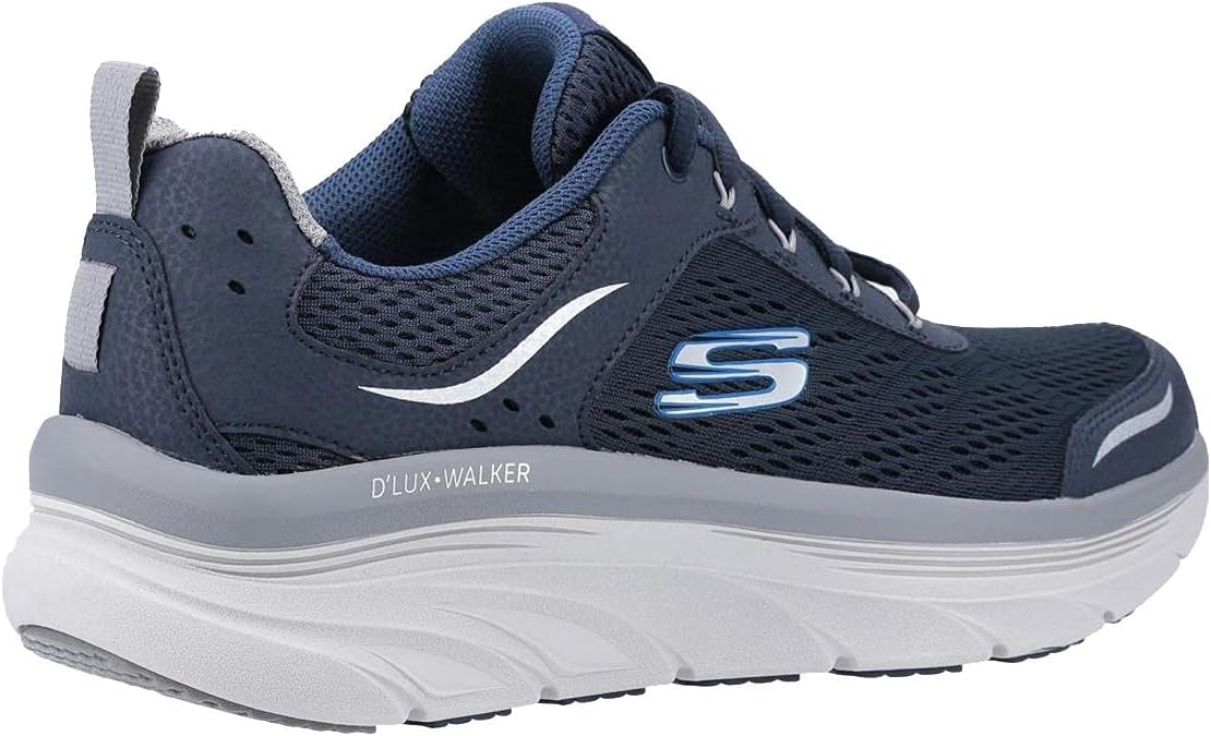 Skechers Men's D'lux Walker Oxford 12 X-Wide Navy/Gray